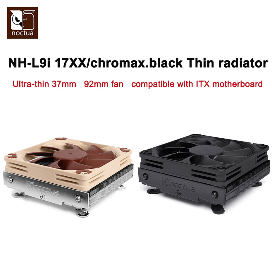 Cpu Cooler Low Profile Itx - Noctua NH-L9i-17xx Chromax. Enfriador de CPU