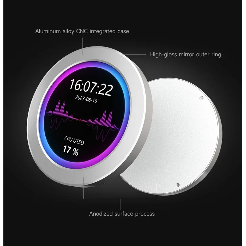 Aio Cooler Lcd Display Screen - Monitor USB de 2.1 / 2.8