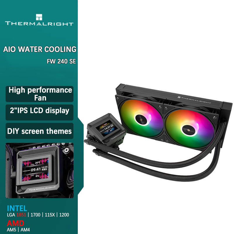 Cpu Water Cooler 240Mm Rgb - Thermalright FW 240 SE ARGB Enfriador
