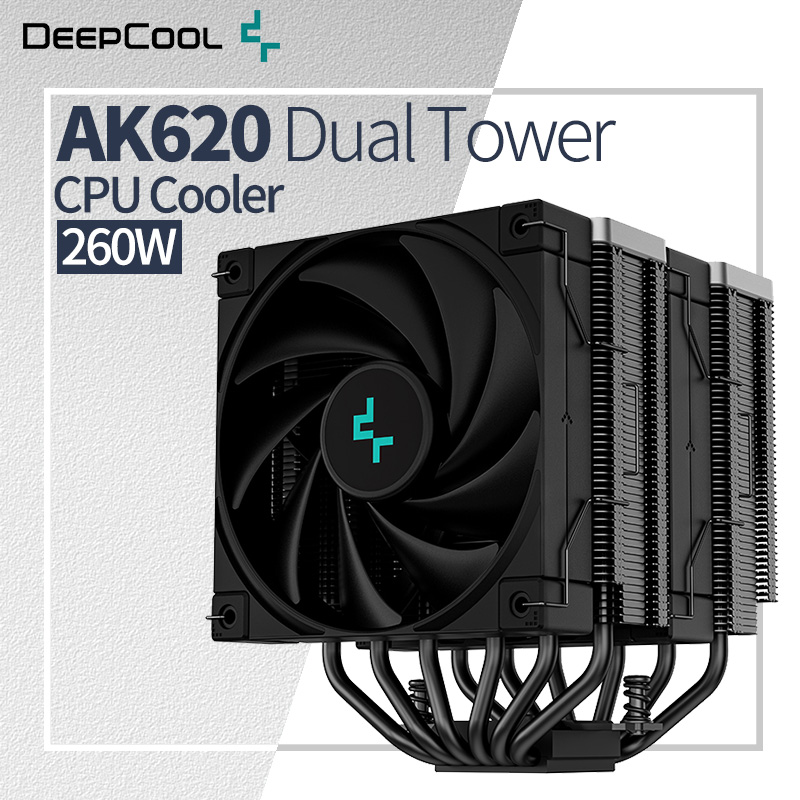 Cpu Air Cooler Dual Tower 6 Heatpipe - DeepCool-enfriador de aire para CPU, ventiladores
