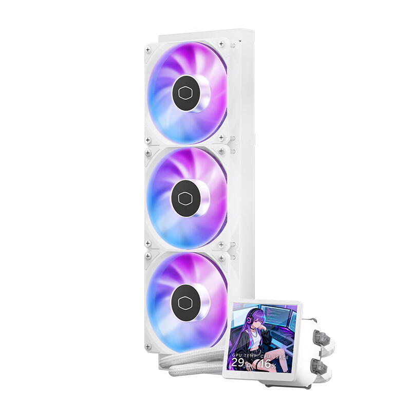 Liquid Cooling Radiator 360 - Enfriador Líquido Coolermaster B360 LCD 360