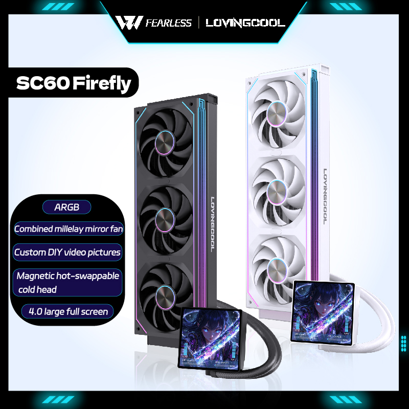 Liquid Cooling Radiator 360 - LOVINGCOO SC60 Firefly 360, Enfriador Líquido
