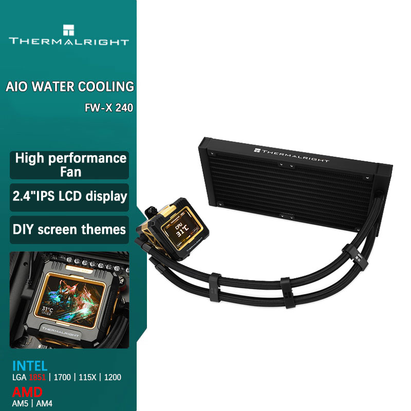 Cpu Water Cooler 240Mm Rgb - Thermalright FW-X 240 todo en uno