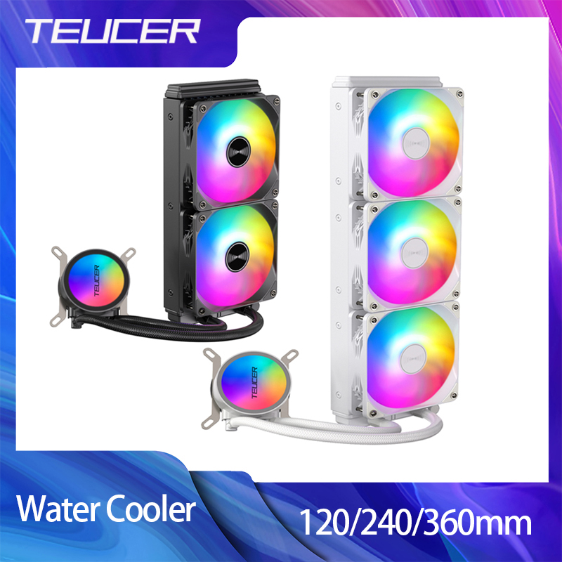 Cpu Water Cooler 240Mm Rgb - TEUCER RGB CPU enfriador de agua