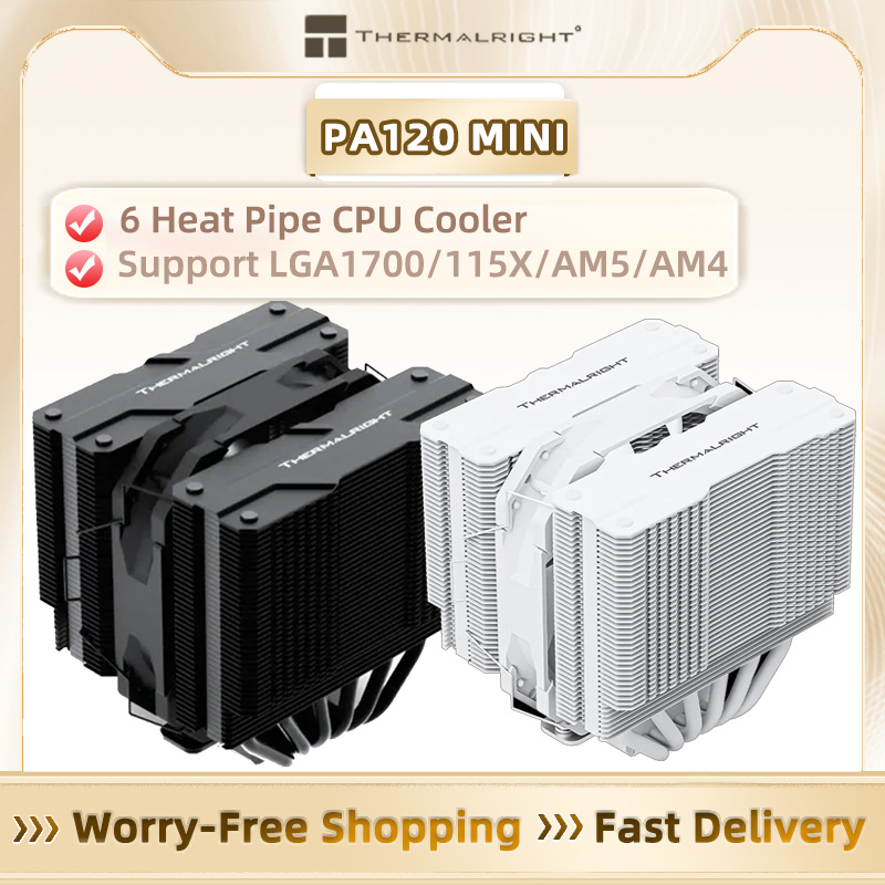 Cpu Air Cooler Dual Tower 6 Heatpipe - Thermalright PA120 MINI 6 tubos de