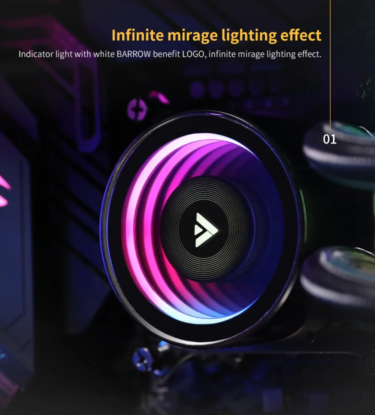 Barrow-Kit de refrigeración po - Cpu Water Cooler 240Mm Rgb reseña y precio
