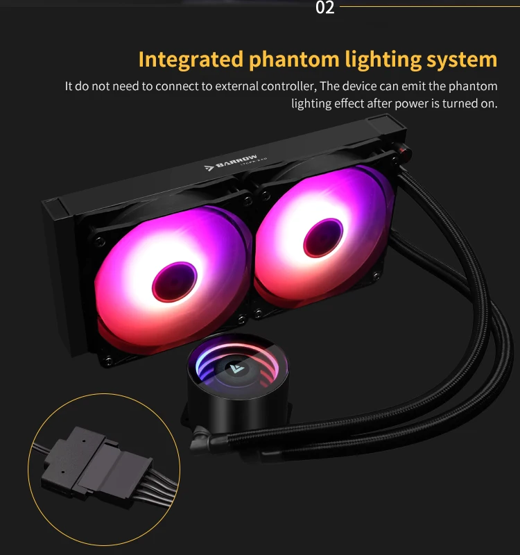 Barrow-Kit de refrigeración po - Cpu Water Cooler 240Mm Rgb reseña y precio