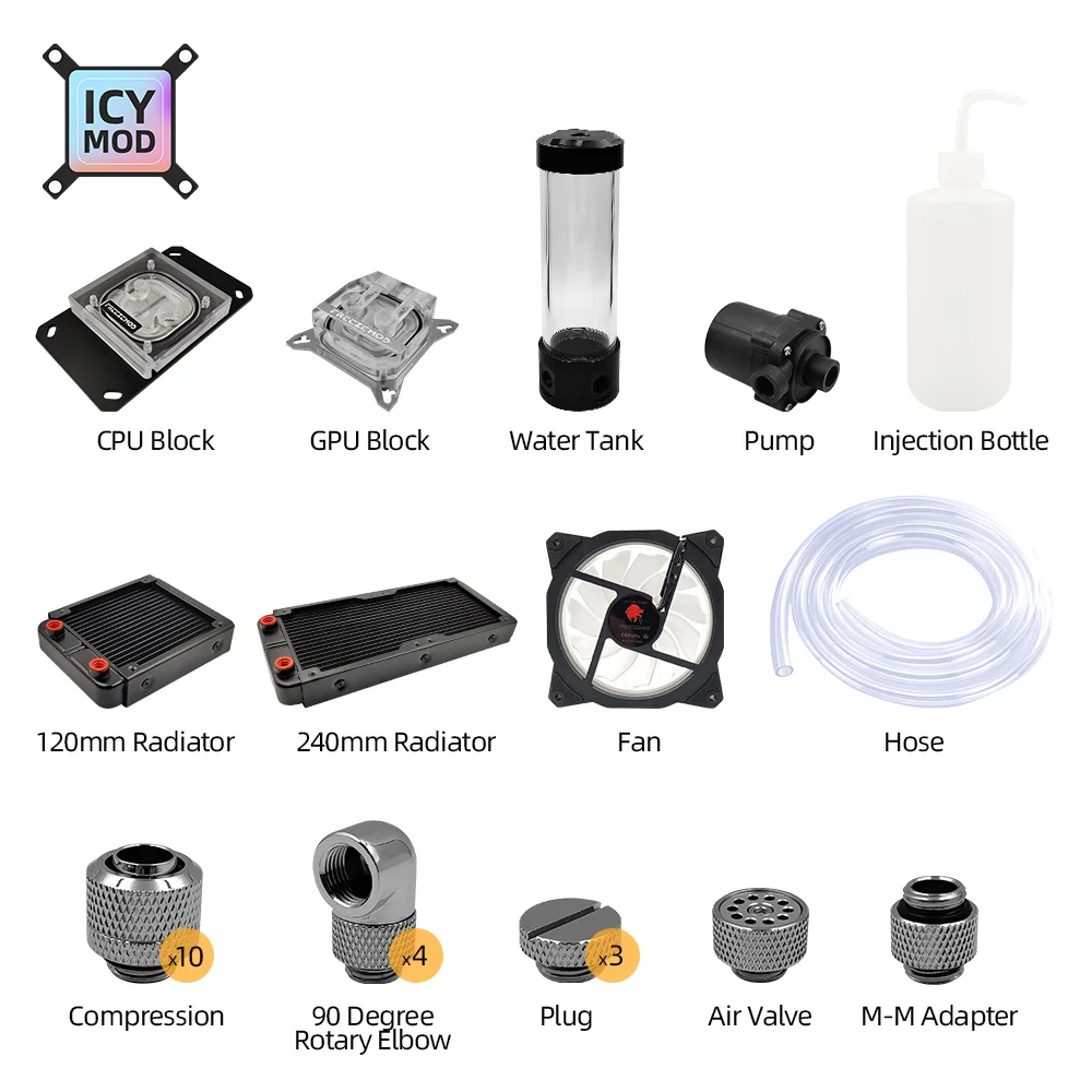 FREEZEMOD-Kit de tubo blando p - Cpu Water Cooler 240Mm Rgb reseña y precio