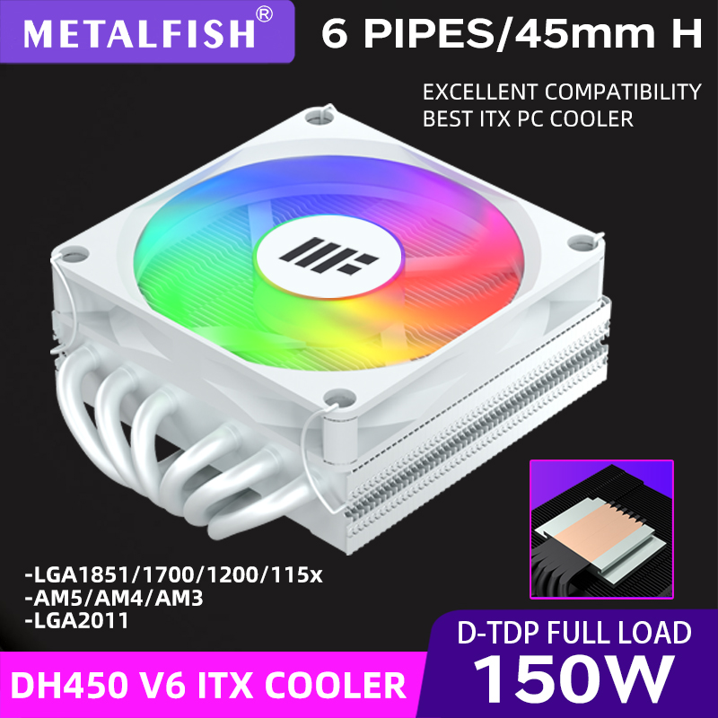 Enfriador de CPU DH450 de 45 m - Cpu Cooler Low Profile Itx reseña y precio