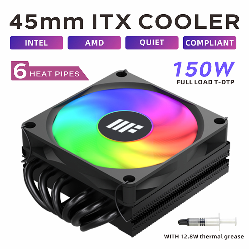 Enfriador de CPU DH450 de 45 m - Cpu Cooler Low Profile Itx reseña y precio