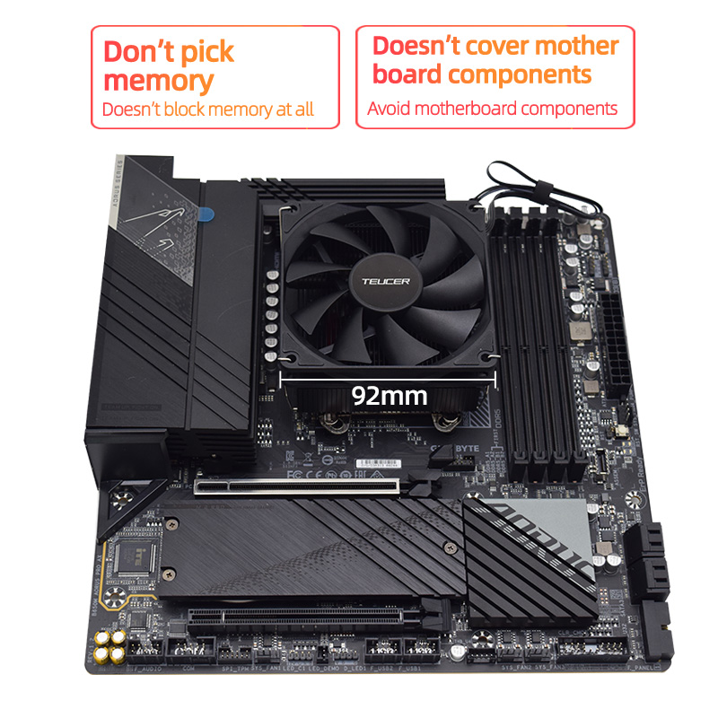 Teucer altura 45mm CPU Cooler  - Cpu Cooler Low Profile Itx reseña y precio