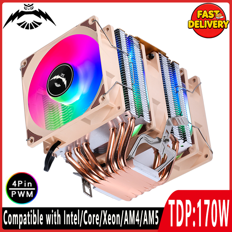 Enfriador de CPU de 4/6 Tubos  - Cpu Air Cooler Dual Tower 6 Heatpipe reseña y precio