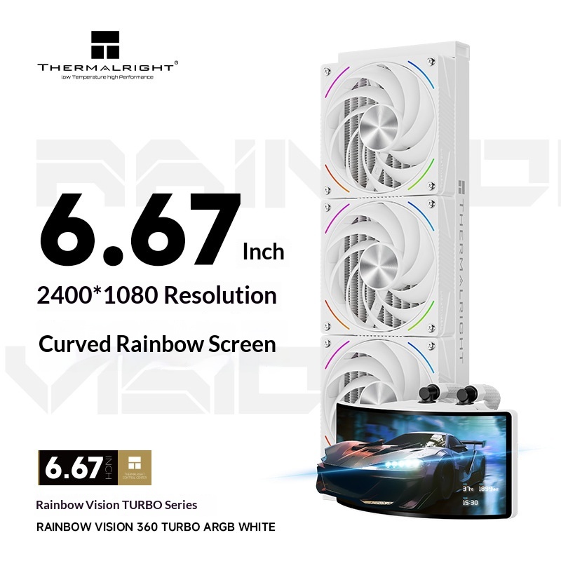 Enfriador AIO OLED Curvo de 6. - Aio Liquid Cooler 360Mm Argb reseña y precio