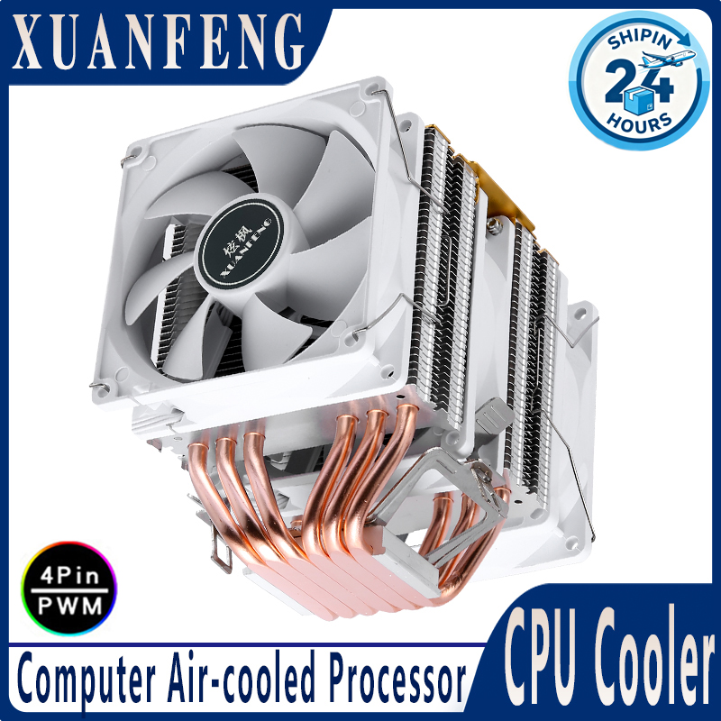 Enfriador de Aire para Computa - Cpu Air Cooler Dual Tower 6 Heatpipe reseña y precio