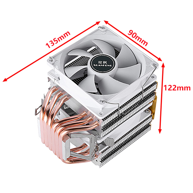 Enfriador de Aire para Computa - Cpu Air Cooler Dual Tower 6 Heatpipe reseña y precio