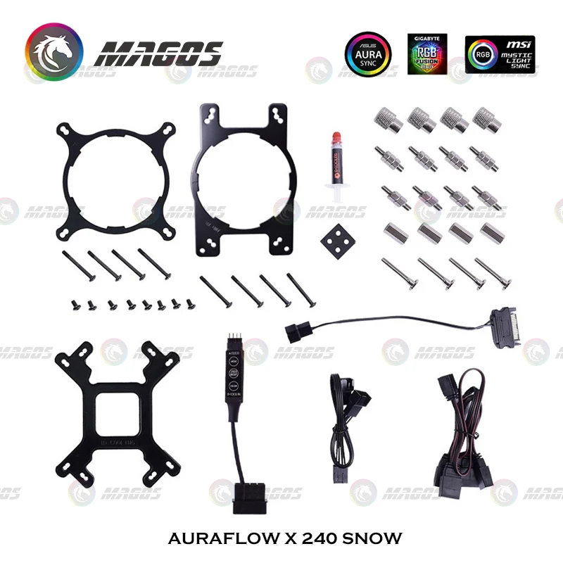 Enfriador de agua de CPU AIO,  - Cpu Water Cooler 240Mm Rgb reseña y precio