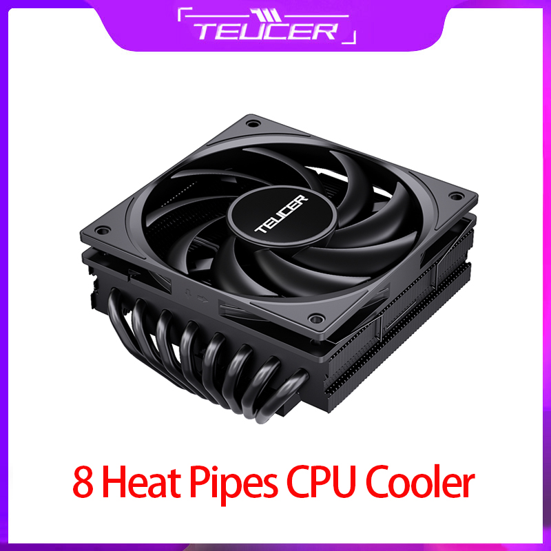 TEUCER-enfriador de CPU con 8  - Cpu Cooler Low Profile Itx reseña y precio
