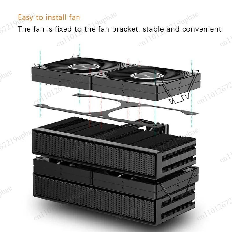 Enfriador de CPU de doble torr - Cpu Air Cooler Dual Tower 6 Heatpipe reseña y precio
