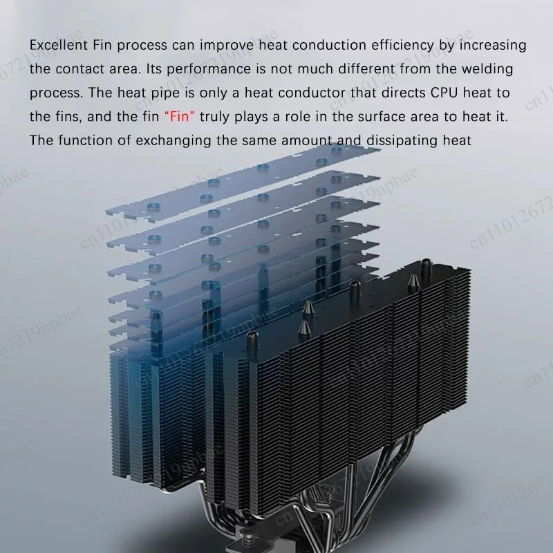 Enfriador de CPU de doble torr - Cpu Air Cooler Dual Tower 6 Heatpipe reseña y precio