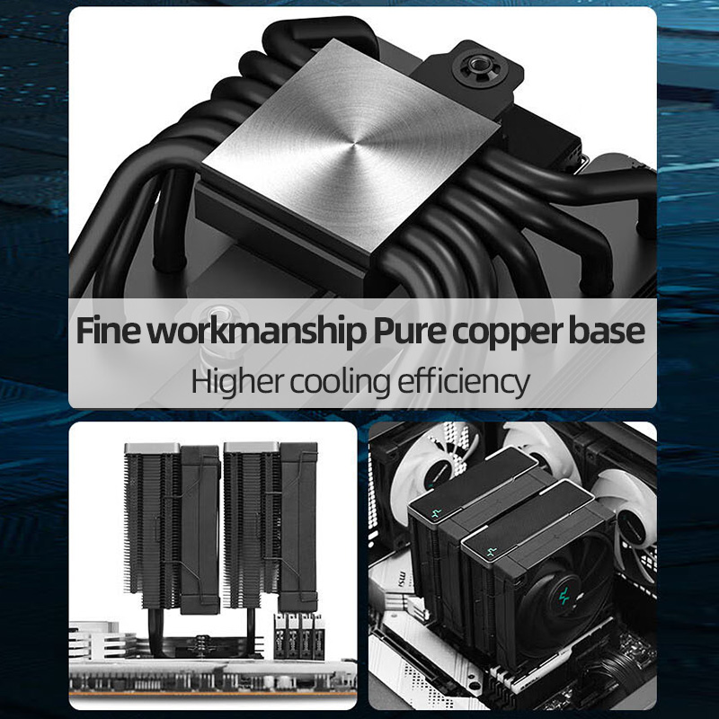 DeepCool-enfriador de aire par - Cpu Air Cooler Dual Tower 6 Heatpipe reseña y precio