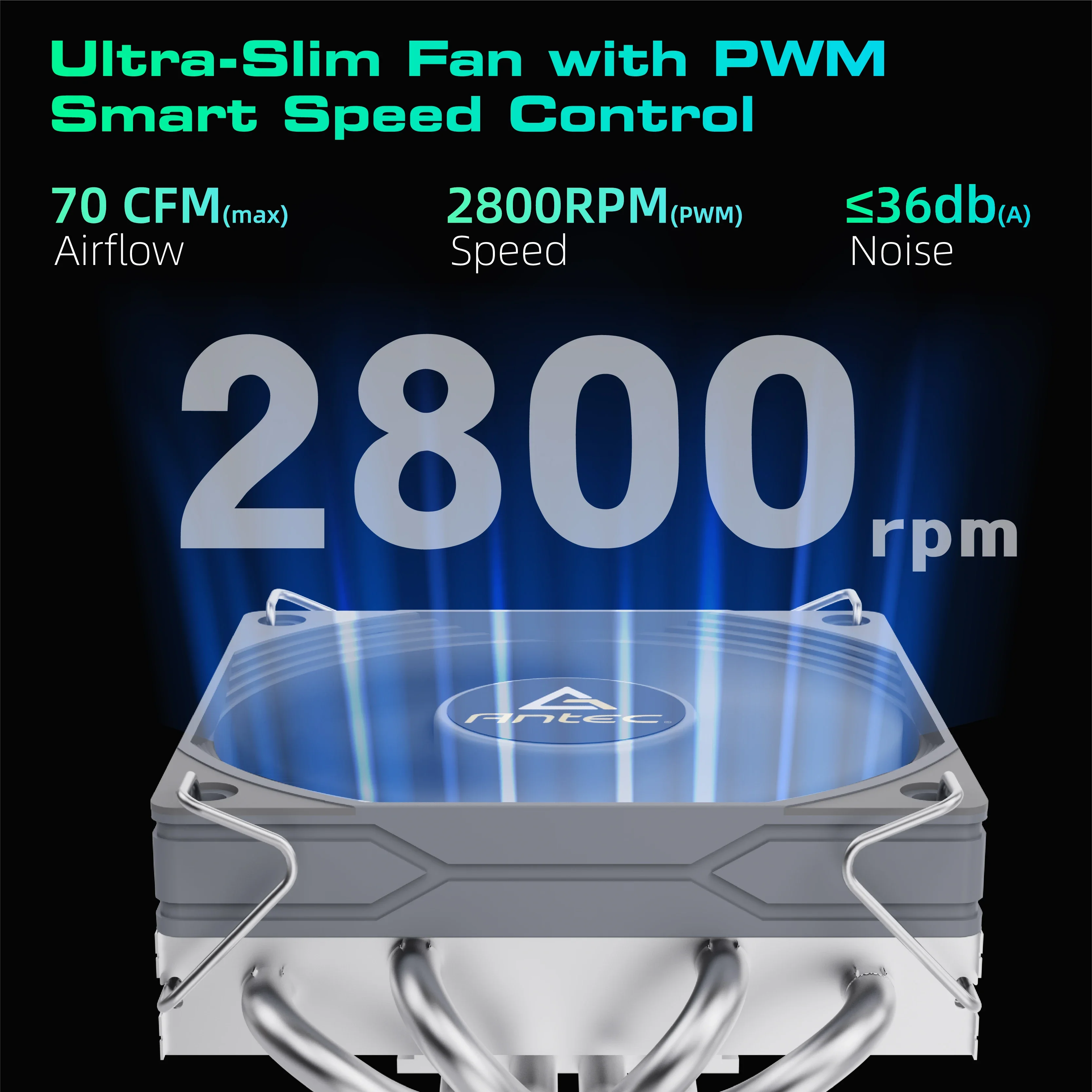 Antec ITX ventilador PWM de pe - Cpu Cooler Low Profile Itx reseña y precio