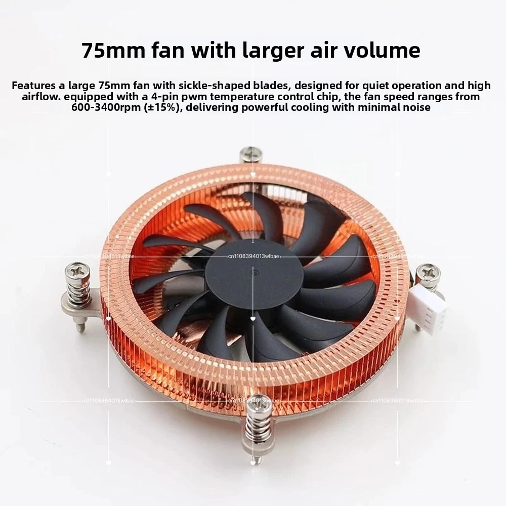 Enfriador de CPU Mini ITX NAS, - Cpu Cooler Low Profile Itx reseña y precio