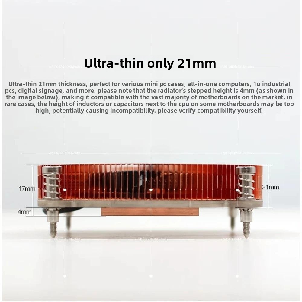 Enfriador de CPU Mini ITX NAS, - Cpu Cooler Low Profile Itx reseña y precio