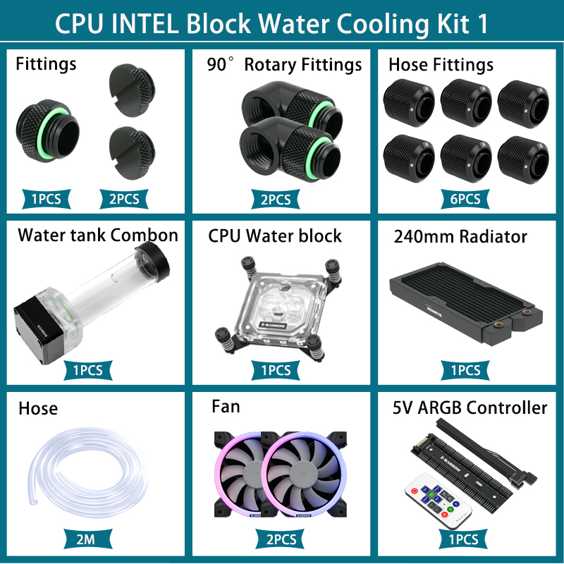 Kit de refrigeración líquida p - Cpu Water Cooler 240Mm Rgb reseña y precio
