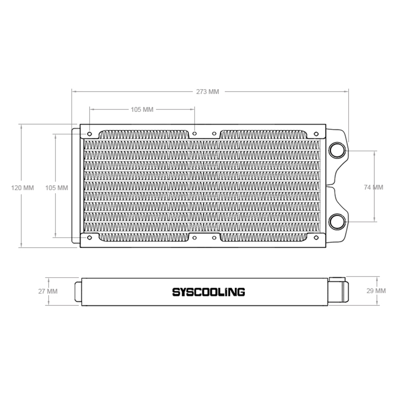 Syscooling-Radiador de cobre d - Liquid Cooling Radiator 360 reseña y precio