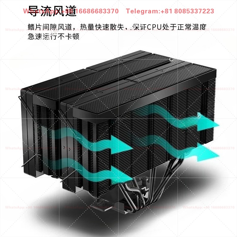 Enfriador de Aire para CPU de  - Cpu Air Cooler Dual Tower 6 Heatpipe reseña y precio
