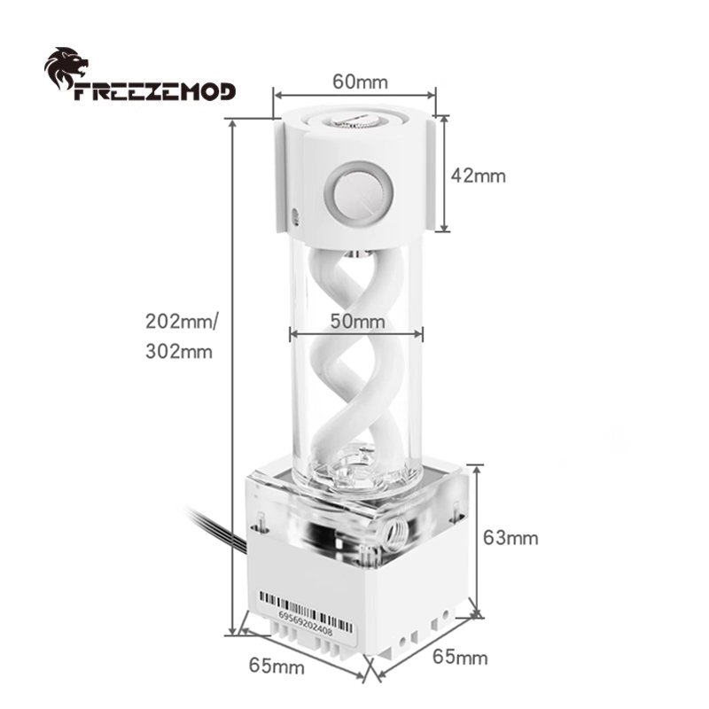 FREEZEMOD Caja de depósito de  - Aio Pump Reservoir Combo reseña y precio