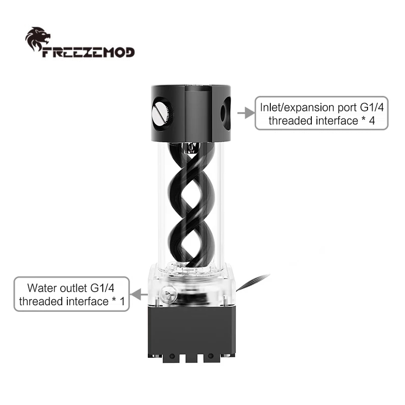 FREEZEMOD Caja de depósito de  - Aio Pump Reservoir Combo reseña y precio